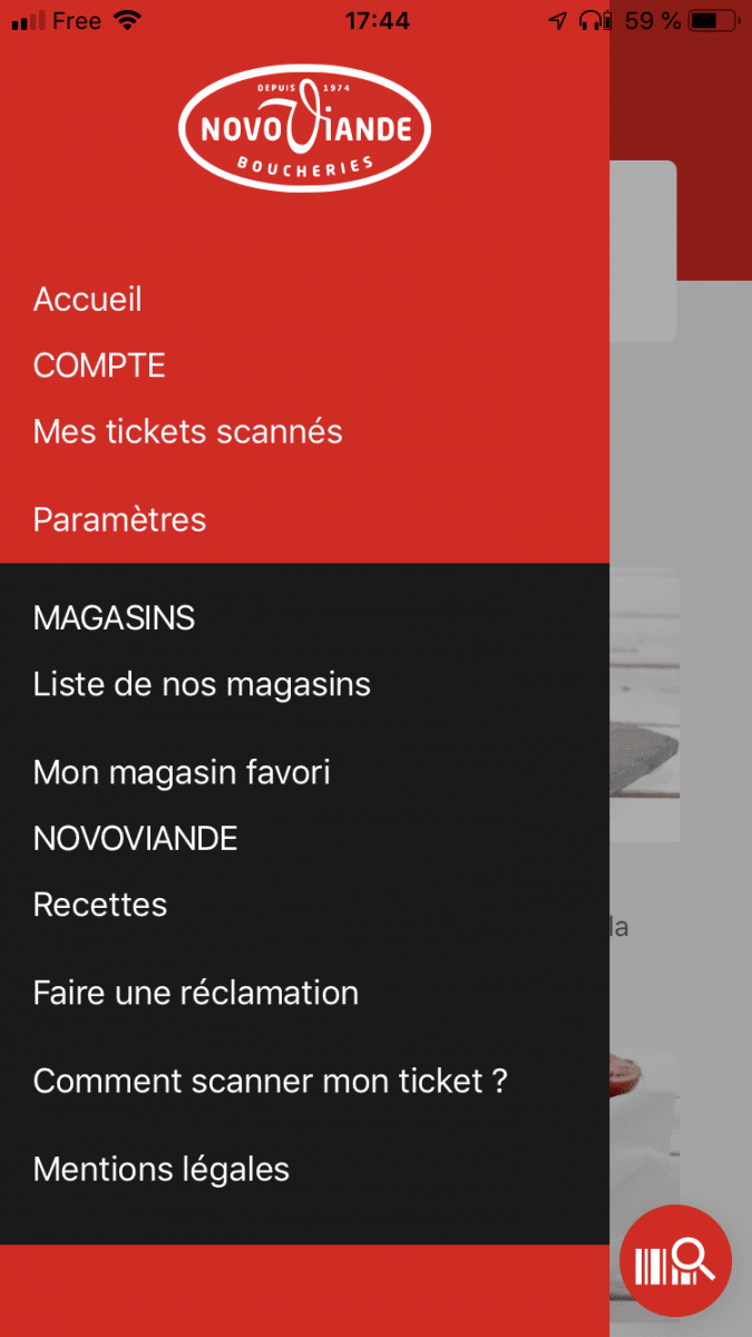 création d'application mobile novoviande